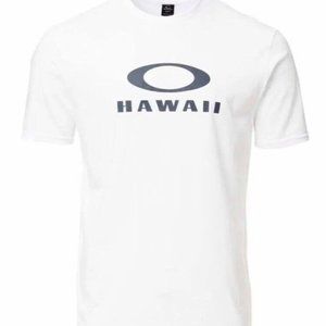 Oakley Desitnation Ellipse Tee Men's Shirt Hawaii 2XL XXL White New b3
